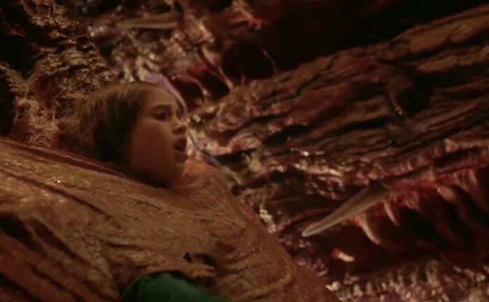 Stranger Things scene showing a character trapped in a creature's mouth highlighting a major episode blunder fans exposed.