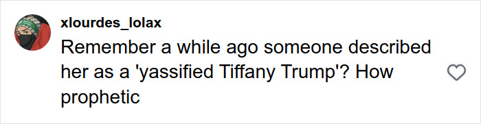 Social media comment referencing Sydney Sweeney&rsquo;s MAGA makeover sparking an online stylist showdown.