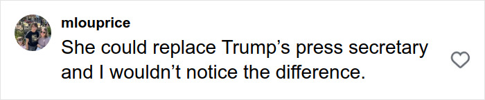 Comment on Sydney Sweeney&rsquo;s MAGA makeover comparing her to Trump&rsquo;s press secretary sparking online reactions.