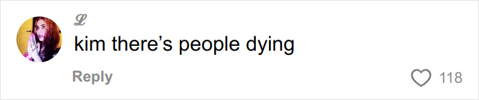 Comment saying kim there&rsquo;s people dying on social media, reflecting backlash over single mom's tone deaf GoFundMe after Bondi Beach attack