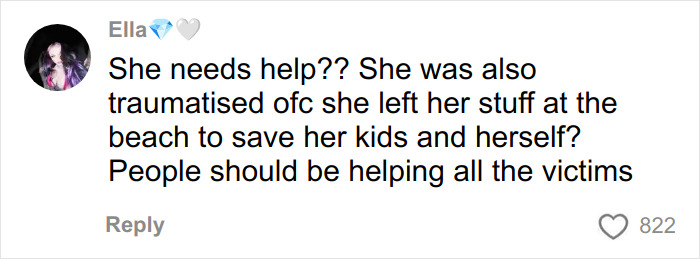 Comment on social media discussing single mom&rsquo;s tone deaf GoFundMe after Bondi Beach attack sparking widespread outrage.