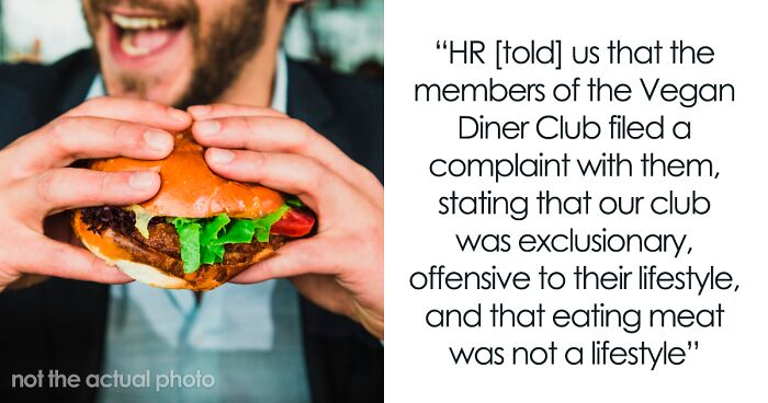 Vegans Create An Exclusive Club At Work, Then Balk When The Meat-Eaters Do The Same