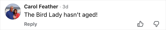 Comment on viral Home Alone then-and-now video mentioning the Bird Lady character hasn't aged. Comment on viral Home Alone then-and-now video mentioning the Bird Lady character hasn't aged.