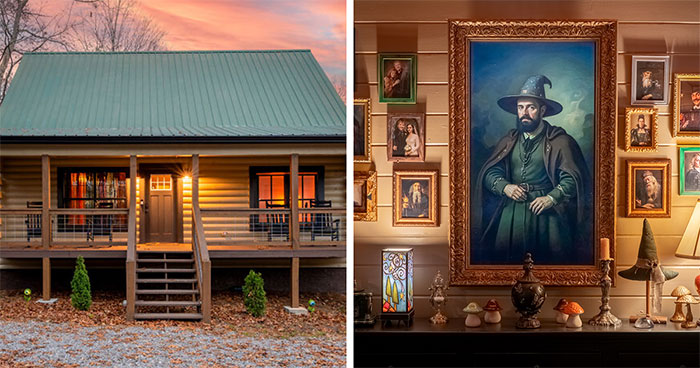 My Magical Harry Potter Cabin Has A Secret Tavern And A Portrait That Actually Moves