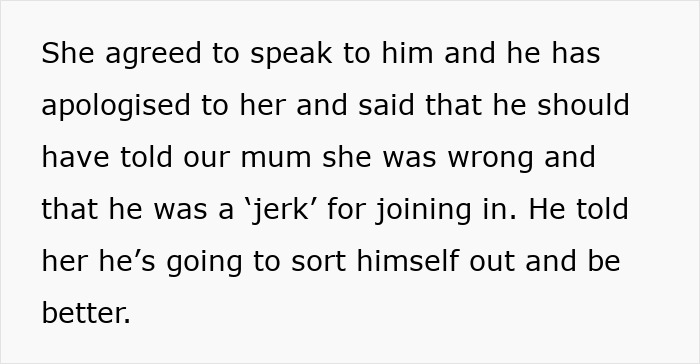 Text excerpt discussing a family apology and a plan to improve relationships involving a vegan teen&rsquo;s diet conflict.