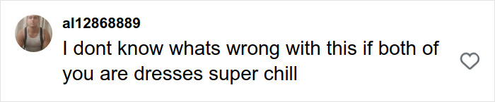 Screenshot of a social media comment expressing confusion about a couple&rsquo;s relaxed attitude during a date.