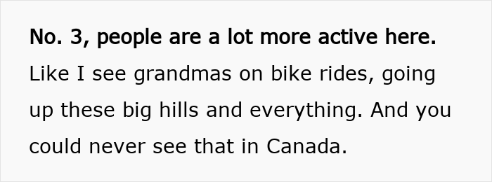 Woman shares biggest culture shocks after moving to Florida from Canada, describing lifestyle and activity differences.