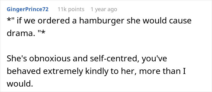 Reddit comment criticizing a mother-in-law trying to turn daughter-in-law&rsquo;s pregnancy emergency into Facebook likes.