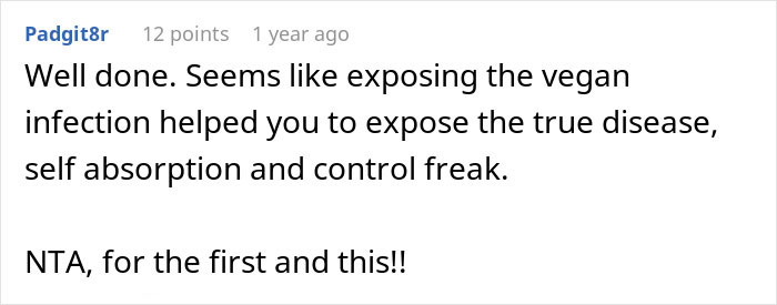 Screenshot of a Reddit comment praising exposure of a MIL trying to turn DIL&rsquo;s pregnancy emergency into Facebook likes.