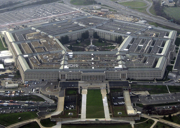 Aerial view of the Pentagon building linked to the Pentagon pizza spike during Venezuela attack theory.