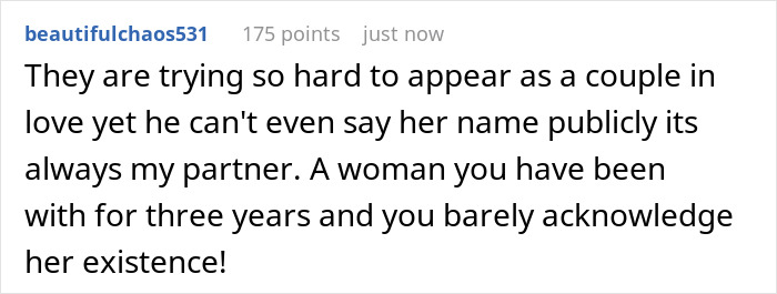 Comment on celebrity couple dynamics mentioning Timoth&eacute;e Chalamet snubbing Kylie Jenner and others following suit at Golden Globes.