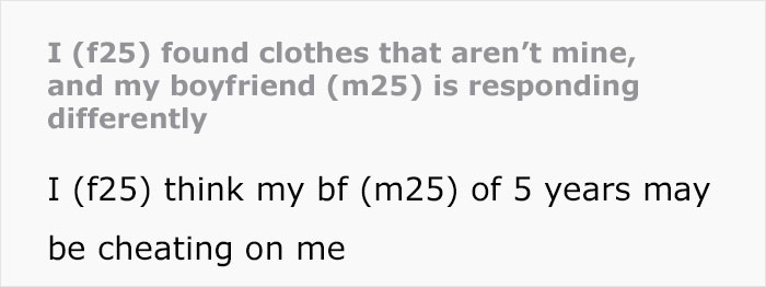 Man tries to convince girlfriend he didn&rsquo;t cheat while fancy designer socks in their home suggest otherwise.