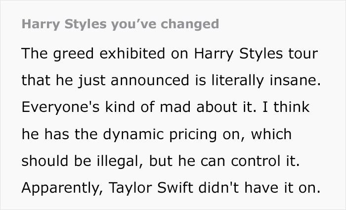 Fans outraged at Harry Styles new tour ticket prices, calling dynamic pricing greedy and controversial.