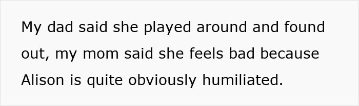 Text on screen about a lady insulting SIL's hubby and feeling tongue-tied when confronting her partner&rsquo;s indiscretions.