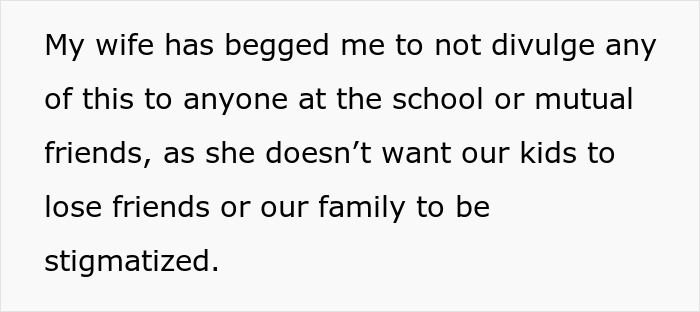 Text of a man debating divorce after his wife's validation seeking has nearly wrecked their lives, warning about stigma. - 43
