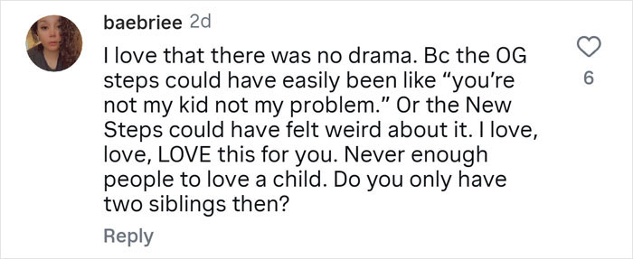 Screenshot of a social media comment discussing a woman who shares why she has 7 parents, sparking online bafflement.