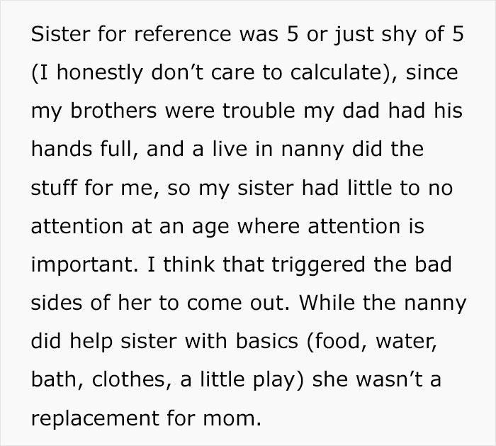 Woman witnesses sister turn into a bridezilla, calls a family meeting to address the messy situation at hand.