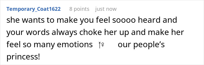 Screenshot of a social media comment discussing emotions related to Ariana Grande's bizarre mannerisms in recent interview.