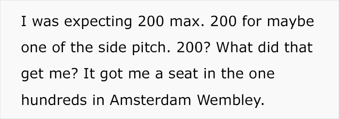 Fan expressing disappointment about Harry Styles new tour ticket prices after expecting them to be around 200 euros.
