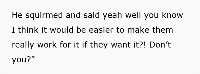 Husband squirms while discussing making others work hard for secret trust funds for kids in a 10-year marriage.