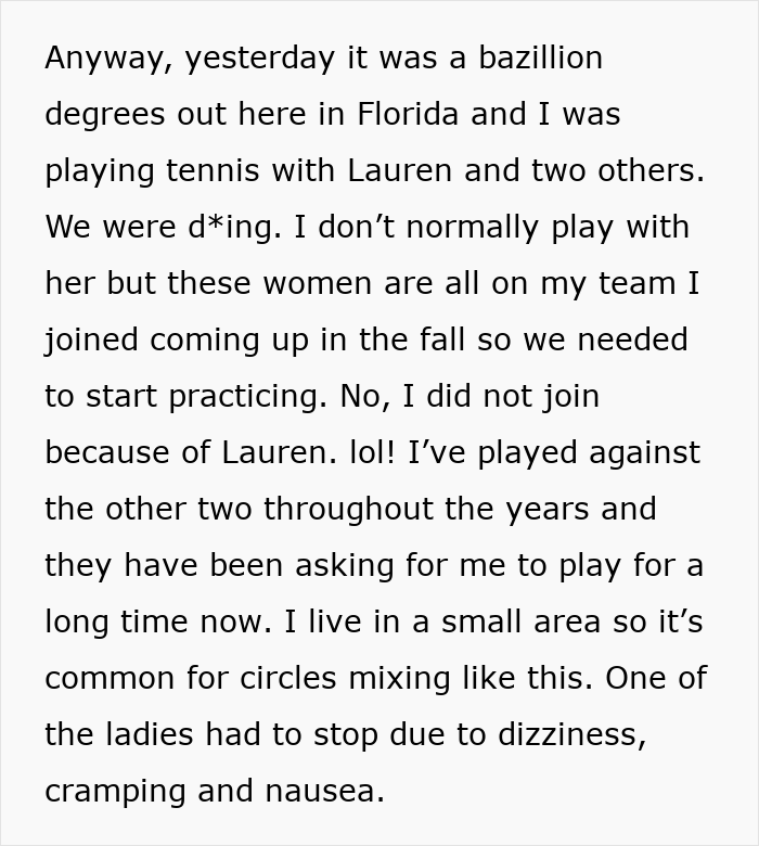 Text excerpt describing a pregnancy emergency with dizziness, cramping, and nausea shared on Facebook seeking likes but facing reality checks.