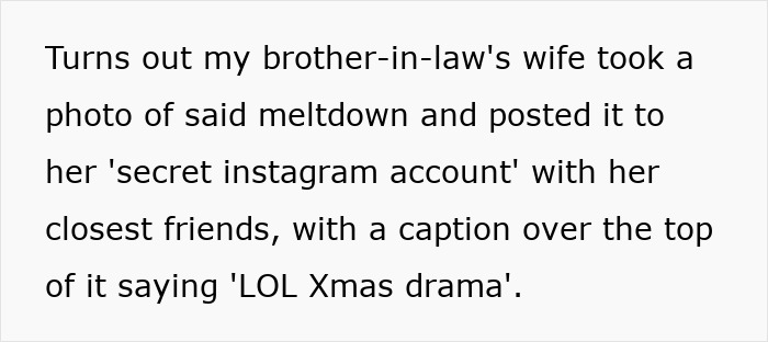 Woman furious over BIL's wife sharing photo of her 2-year-old's meltdown, captioned LOL Xmas drama
