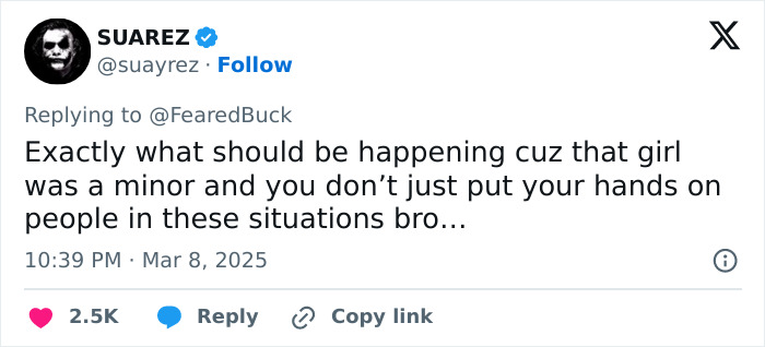 Screenshot of a tweet discussing a Maryland hairstylist dragging a teen client by her hair in a viral video.