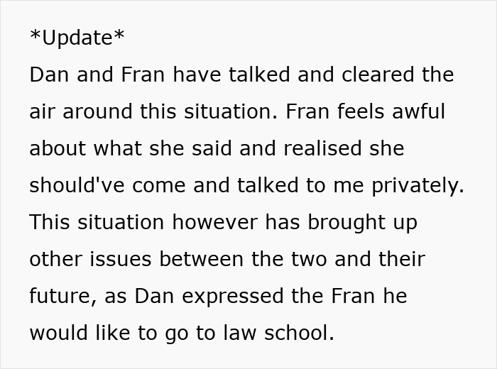Update on mom urging son not to marry girlfriend after high school, causing long-term grudge from girlfriend-turned-fiancée. Update on mom urging son not to marry girlfriend after high school, causing long-term grudge from girlfriend-turned-fiancée.