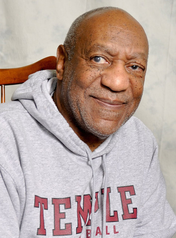 Portrait of an older man in a gray Temple hoodie, representing celebrities whose careers crashed and never recovered.