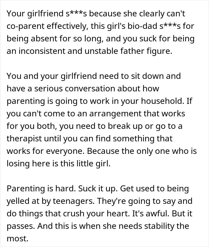 Teen tells guy he's not her dad and is shocked when he refuses to give her any money in a tense parenting discussion. Teen tells guy he's not her dad and is shocked when he refuses to give her any money in a tense parenting discussion.
