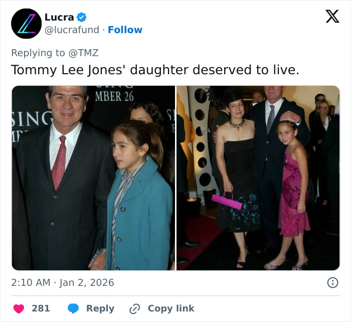Tommy Lee Jones with daughter Victoria at public events, highlighting court records about her pending plea deal before passing.
