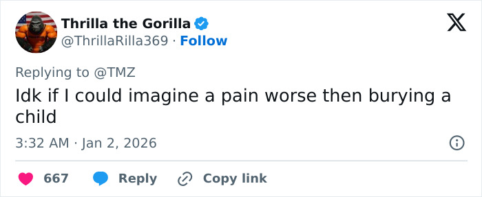 Tweet expressing grief over the discovery of Victoria Tommy Lee Jones' daughter’s body found in hotel incident.