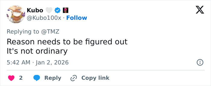 Screenshot of a Twitter reply discussing the unusual circumstances surrounding Tommy Lee Jones' daughter Victoria found in a hotel.