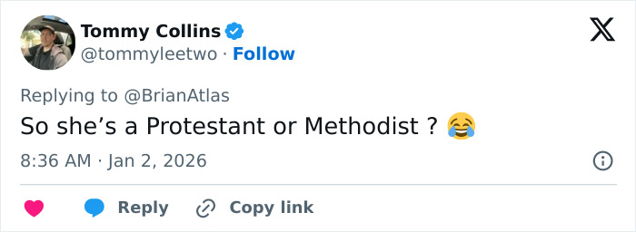 Screenshot of a tweet responding to a baptism video, referencing an adult star known for a viral challenge. Screenshot of a tweet responding to a baptism video, referencing an adult star known for a viral challenge.