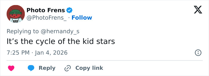 Social media comment discussing the end of JoJo Siwa&rsquo;s bizarre adventure and her dramatic transformation.