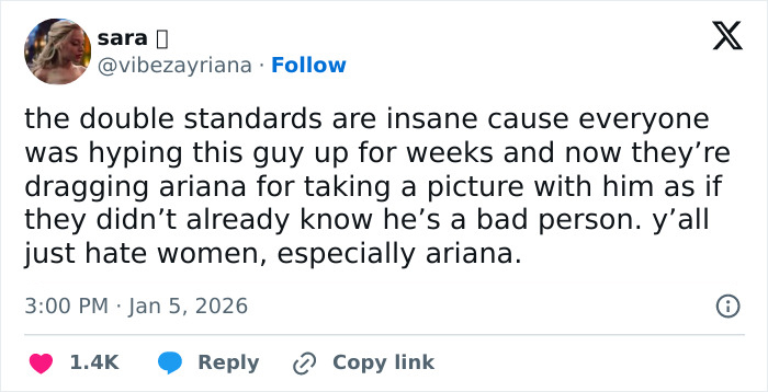 "She Should Know Better": Ariana Grande's Pic With Controversial Star Sparks Fiery Reactions "She Should Know Better": Ariana Grande's Pic With Controversial Star Sparks Fiery Reactions