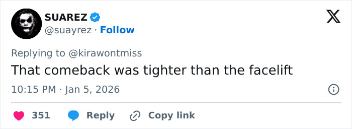 Plastic Surgeon Goes Viral After Dry Response To Facelift Critic Leaves Internet Laughing Hard