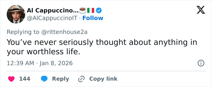 Screenshot of a critical social media reply addressing Kyle Rittenhouse&rsquo;s reaction to the ICE slaying in Minneapolis.