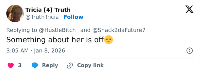 Social media comment expressing doubt about Erika Kirk’s makeup transformation before Charlie’s assassination.