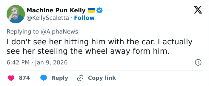 Screenshot of a social media post discussing new ICE video adding missing context to Ren&eacute;e Nicole Good shooting.