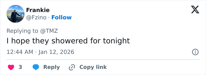 Ashton Kutcher with a rough look standing beside Mila Kunis at the Golden Globes event, sparking guilt speculation.