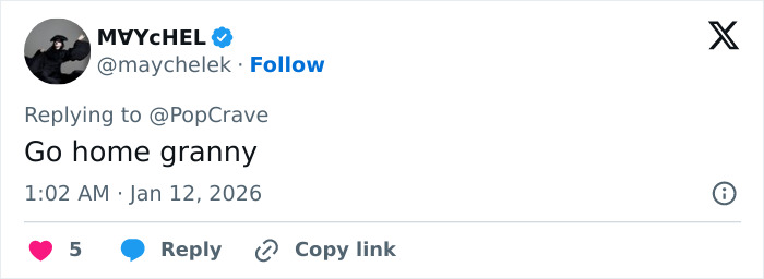 Tweet showing ageist backlash with phrase go home granny in response to Jennifer Lopez’s Golden Globes look. Tweet showing ageist backlash with phrase go home granny in response to Jennifer Lopez’s Golden Globes look.