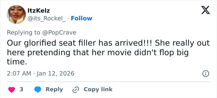 Screenshot of a tweet criticizing Jennifer Lopez’s Golden Globes look, highlighting ageist backlash online. Screenshot of a tweet criticizing Jennifer Lopez’s Golden Globes look, highlighting ageist backlash online.