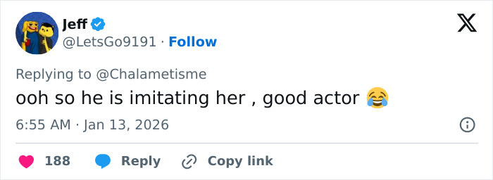 Screenshot of a Twitter reply about Leonardo DiCaprio&rsquo;s viral sassy Golden Globes exchange, discussing lip reading theories.