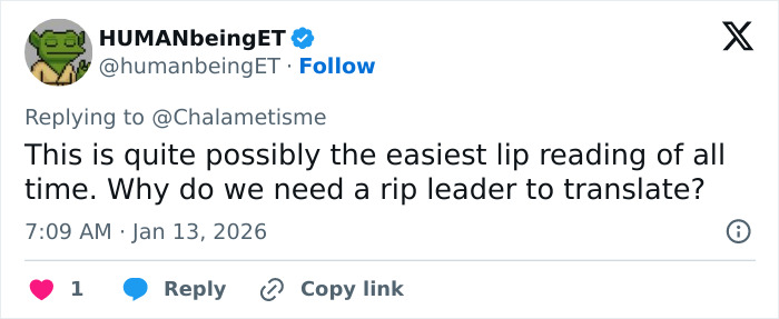 Tweet discussing lip reader revealing Leonardo DiCaprio&rsquo;s viral sassy Golden Globes exchange sparking theories.