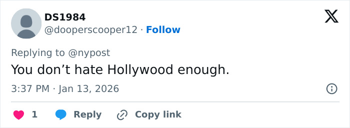 User comment on social media about West Wing star Timothy Busfield amid US Marshals manhunt for accused crimes.