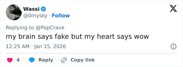 Tweet from user @0mysky reacting to a viral photo dump of Charli XCX with a racy braless look.