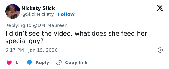 Tweet discussing a reaction to Melissa Gilbert&rsquo;s tone‑deaf Instagram fridge tour amid husband&rsquo;s charges.