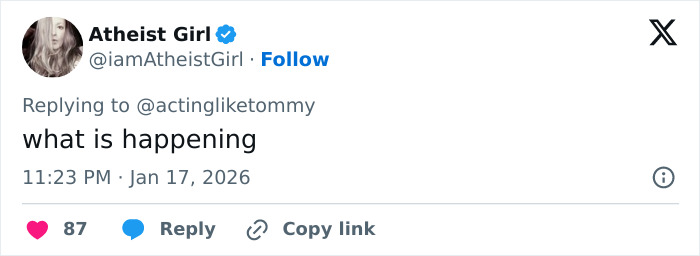 Screenshot of a Twitter reply reacting to Lara Trump's dance moves in a new music video, highlighting a viral moment.