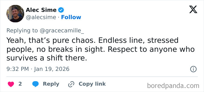 Airport baristas describe the chaos, long lines, and stress that make their job one of the worst in the service industry.